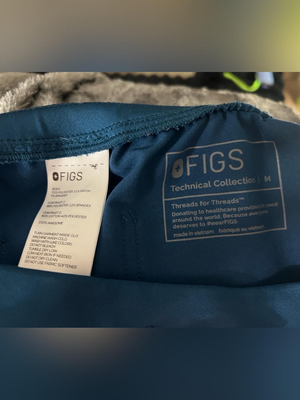 FIGS Technical Collection Scrub Pants - Teal